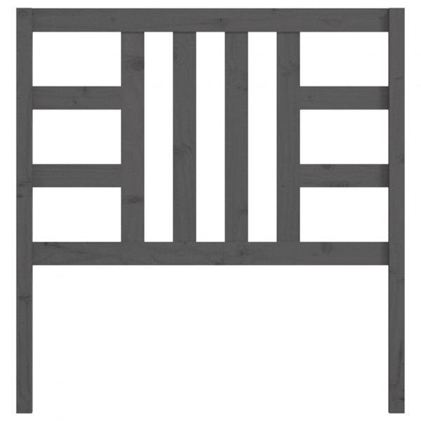 Cabeceira de cama 106x4x100 cm pinho maciço cinzento M 4