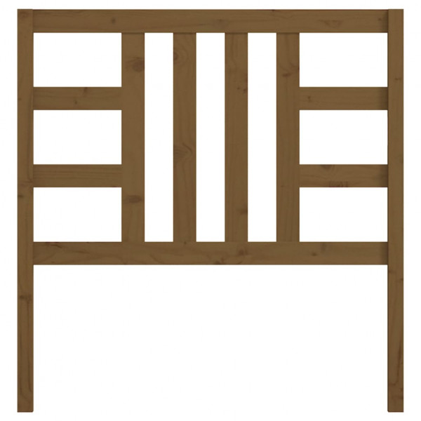 Cabeceira de cama 106x4x100 cm pinho maciço castanho mel M 4