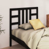 Cabeceira de cama 106x4x100 cm pinho maciço preto 1