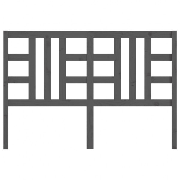 Cabeceira de cama 146x4x100 cm pinho maciço cinzento M 4