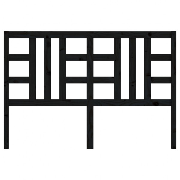 Cabeceira de cama 166x4x100 cm pinho maciço preto M 4