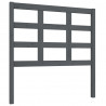 Cabeceira de cama 95.5x4x100 cm pinho maciço cinzento 2