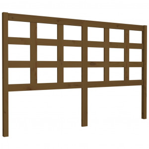 Cabeceira de cama 156x4x100 cm pinho maciço castanho mel H