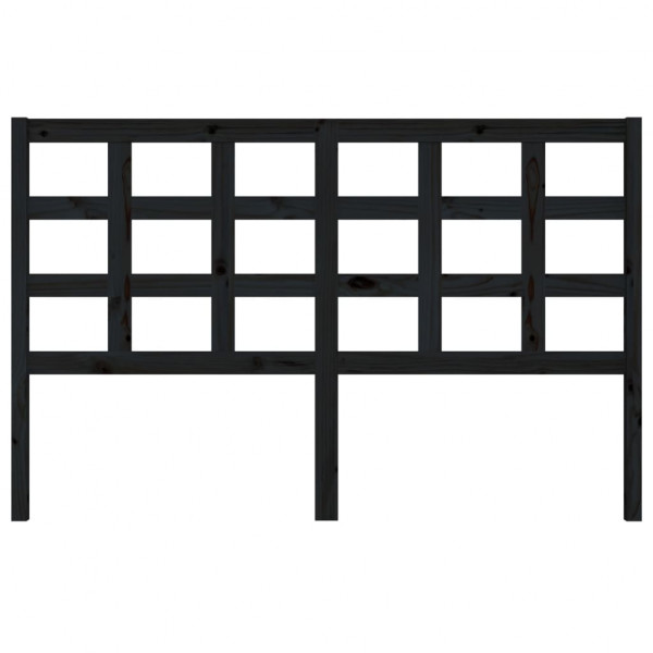 Cabecero de cama madera maciza de pino negro 156x4x100 cm M 3