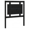 Cabecero de cama madera maciza de pino negro 80.5x4x100 cm 2