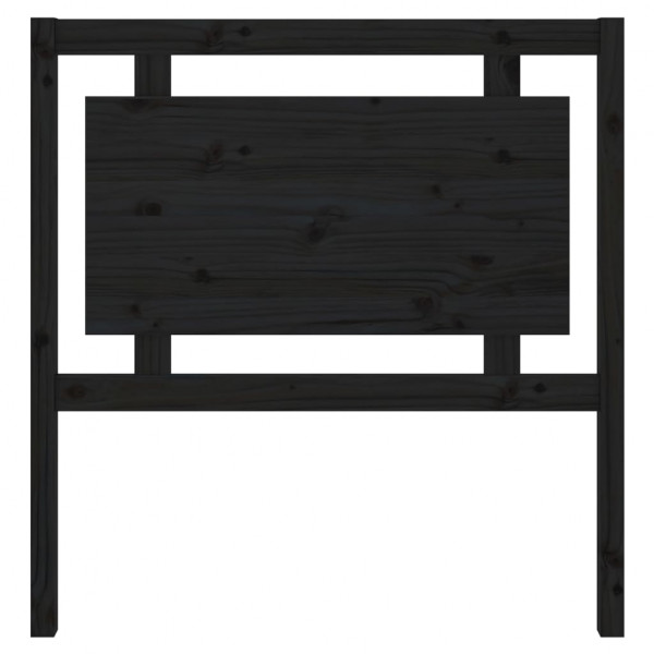 Cabecero de cama madera maciza de pino negro 95.5x4x100 cm M 4