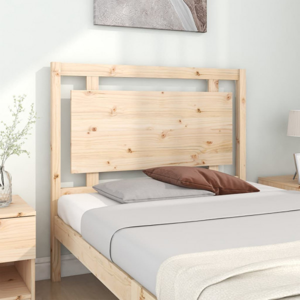 Cabecero de cama madera maciza de pino 105.5x4x100 cm M 3
