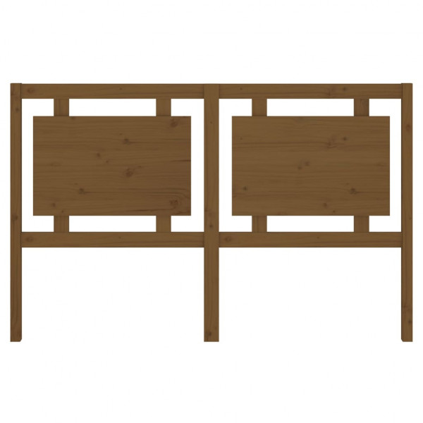 Cabecero de cama madera maciza pino marrón miel 155.5x4x100 cm M 4