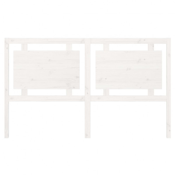 Cabeceira de cama 165.5x4x100 cm madeira de pinho maciça branco M 4