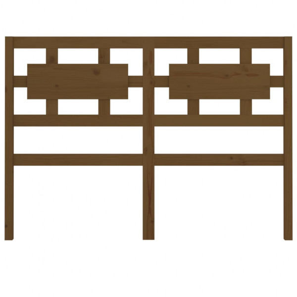 Cabecero de cama madera maciza pino marrón miel 145.5x4x100 cm M 4