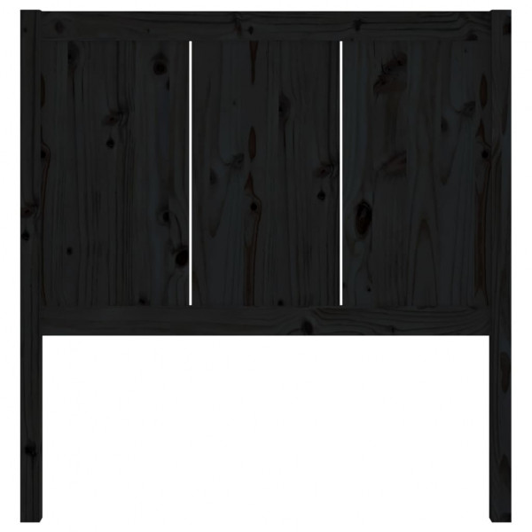 Cabecero de cama madera maciza de pino negro 95.5x4x100 cm M 4