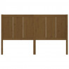Cabecero de cama madera maciza de pino marrón miel 205x4x100 cm 4