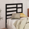 Cabeceira de cama 81x4x104 cm pinho maciço preto 3