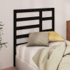 Cabecero de cama madera maciza de pino negro 96x4x104 cm 3
