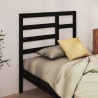 Cabeceira de cama 106x4x104 cm pinho maciço preto 1