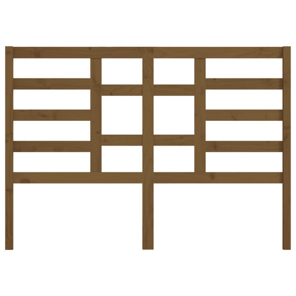 Cabeceira de cama 141x4x104 cm pinho maciço castanho mel M 4