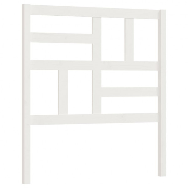 Cabeceira de cama 96x4x104 cm pinho maciço branco M 2