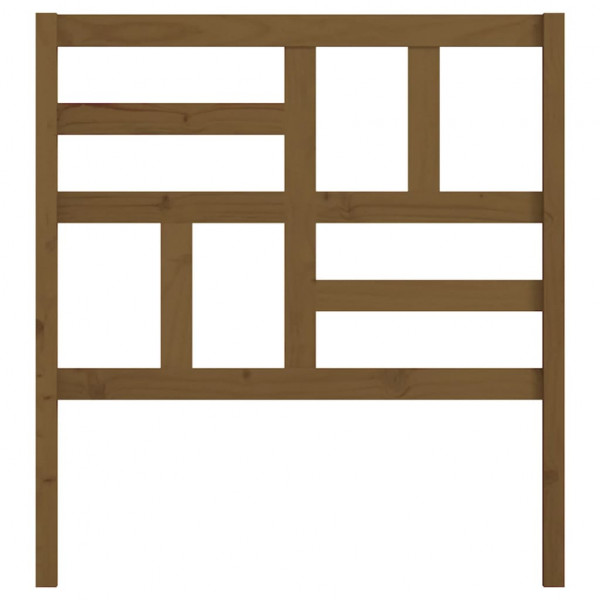 Cabeceira de cama 96x4x104 cm pinho maciço castanho mel M 4