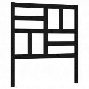 Cabeceira de cama 96x4x104 cm pinho maciço preto H