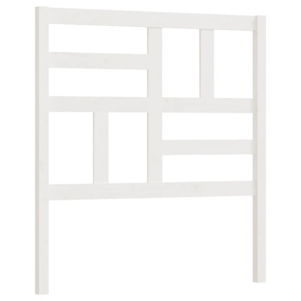 Cabeceira de cama 106x4x104 cm pinho maciço branco M 2