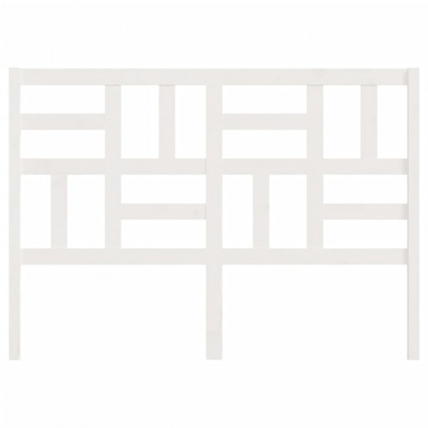 Cabecero de cama madera maciza de pino blanco 126x4x104 cm M 4