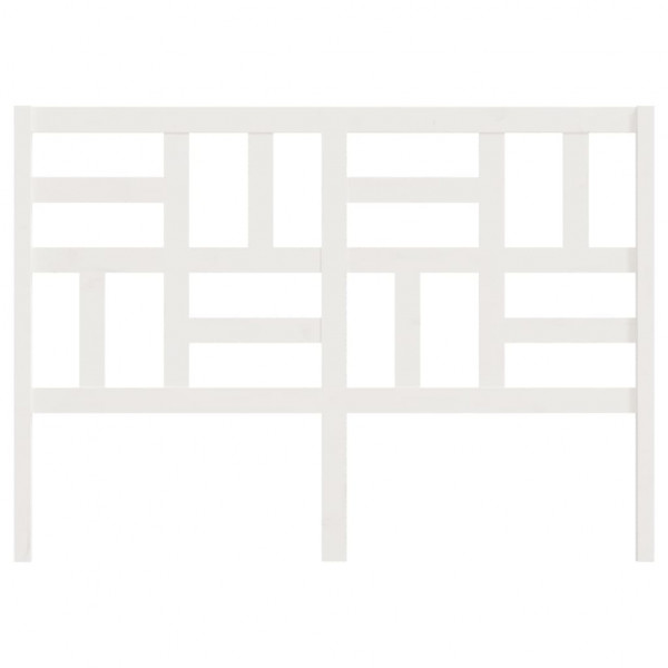 Cabecero de cama madera maciza de pino blanco 166x4x104 cm M 4