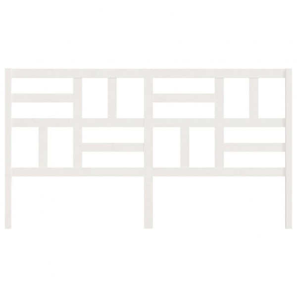 Cabeceira de cama 186x4x104 cm pinho maciço branco M 4