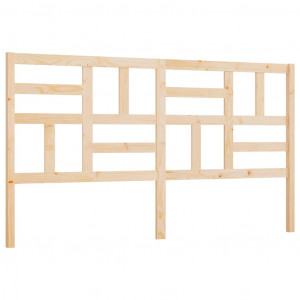 Cabecero de cama madera maciza de pino 206x4x104 cm H