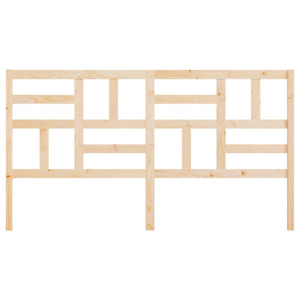 Cabecero de cama madera maciza de pino 206x4x104 cm M 4