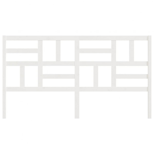 Cabeceira de cama 206x4x104 cm pinho maciço branco M 4