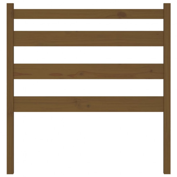 Cabeceira de cama 81x4x100 cm pinho maciço castanho mel M 4