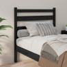 Cabeceira de cama 81x4x100 cm pinho maciço preto 3