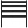 Cabeceira de cama 81x4x100 cm pinho maciço preto 4