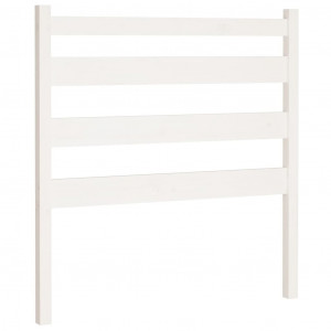 Cabeceira de cama 106x4x100 cm pinho maciço branco H