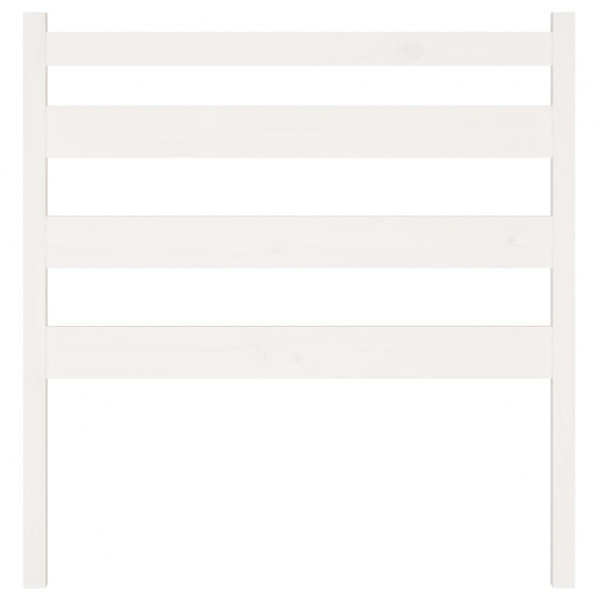 Cabecero de cama madera maciza de pino blanco 106x4x100 cm M 4