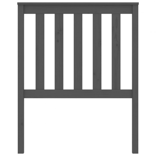 Cabeceira de cama 81x6x101 cm pinho maciço cinzento M 4