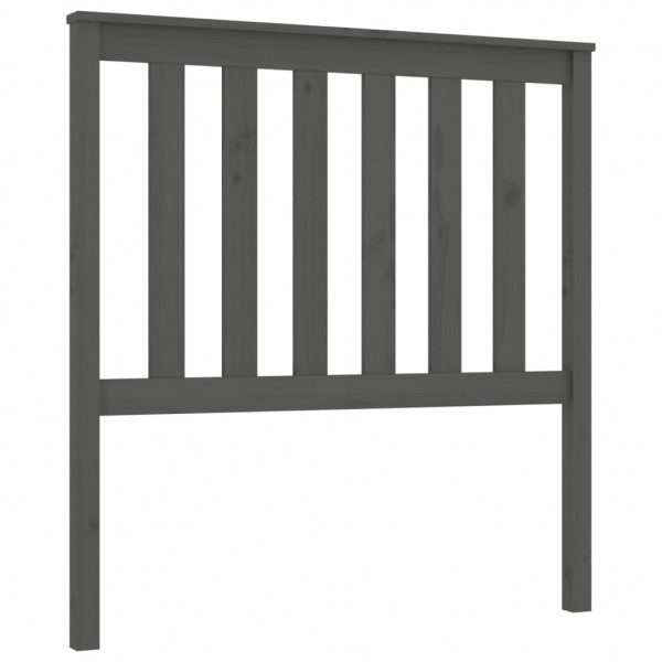 Cabeceira de cama 96x6x101 cm pinho maciço cinzento M 2