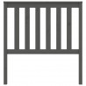 Cabeceira de cama 96x6x101 cm pinho maciço cinzento 4