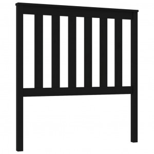 Cabecero de cama madera maciza de pino negro 96x6x101 cm H