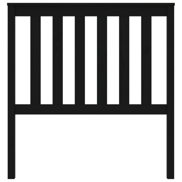 Cabecero de cama madera maciza de pino negro 96x6x101 cm M 4