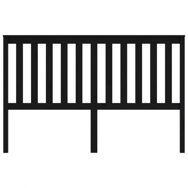 Cabeceira de cama 166x6x101 cm pinho maciço preto M 3