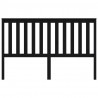 Cabecero de cama madera maciza de pino negro 166x4x100 cm 3