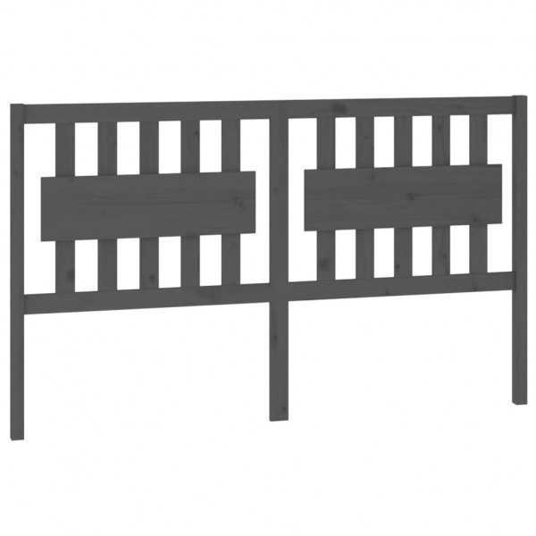 Cabeceira de cama 155.5x4x100 cm pinho maciço cinzento M 2