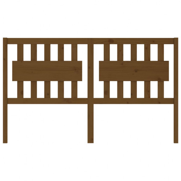 Cabeceira de cama 155.5x4x100 cm pinho maciço castanho mel M 3