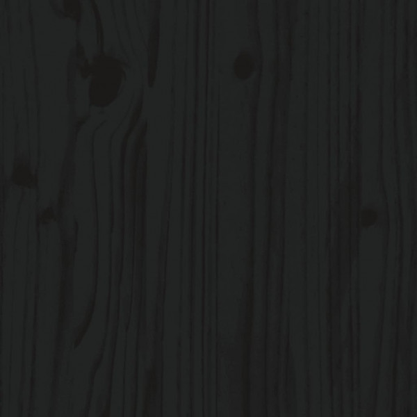 Cabecero de cama madera maciza de pino negro 155.5x4x100 cm M 5