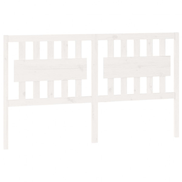 Cabeceira de cama 165.5x4x100 cm madeira de pinho maciça branco M 2