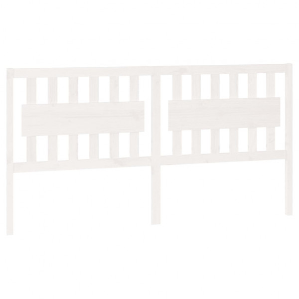 Cabecero de cama madera maciza de pino blanco 185.5x4x100 cm M 2