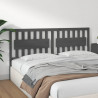 Cabeceira de cama 185.5x4x100 cm pinho maciço cinzento 4