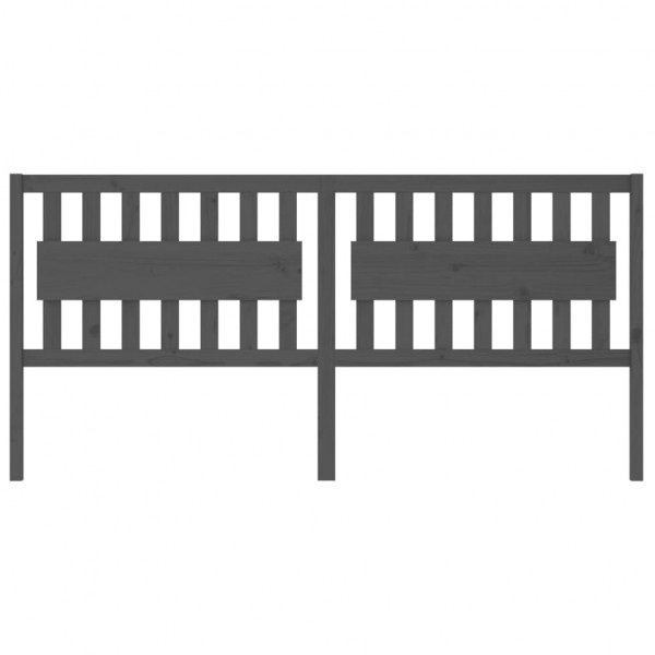 Cabeceira de cama 125.5x4x100 cm pinho maciço cinzento M 3