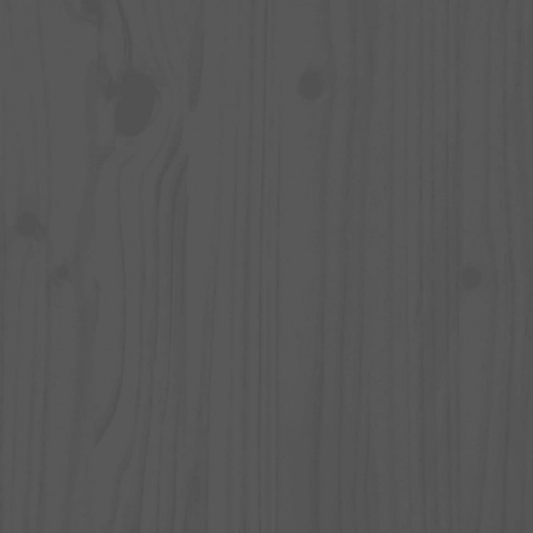 Cabecero de cama madera maciza de pino gris 81x4x100 cm M 5